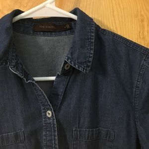 Long Sleeve Denim Button-Down